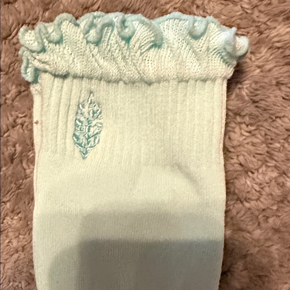 FP Movement Mint Ruffle Sport Socks- On - Picture 3 of 4